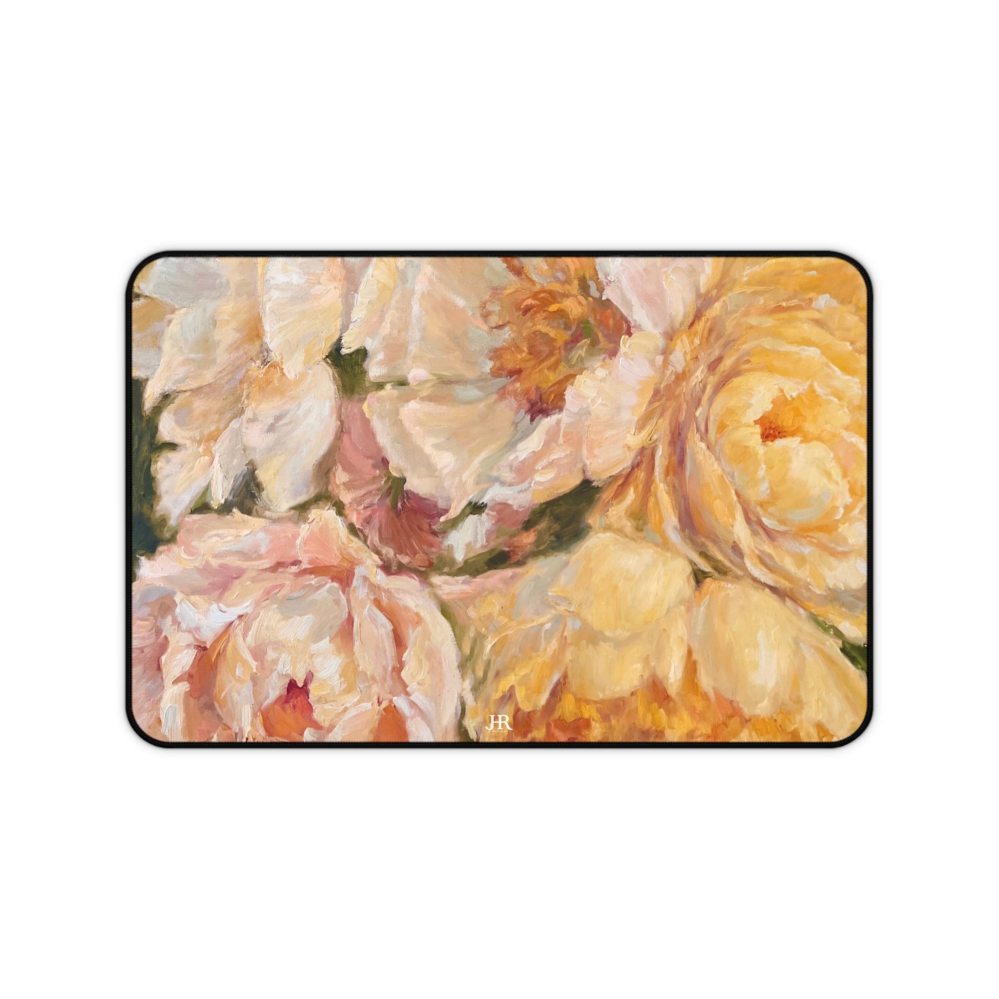 Yellow Peony Desk Mat