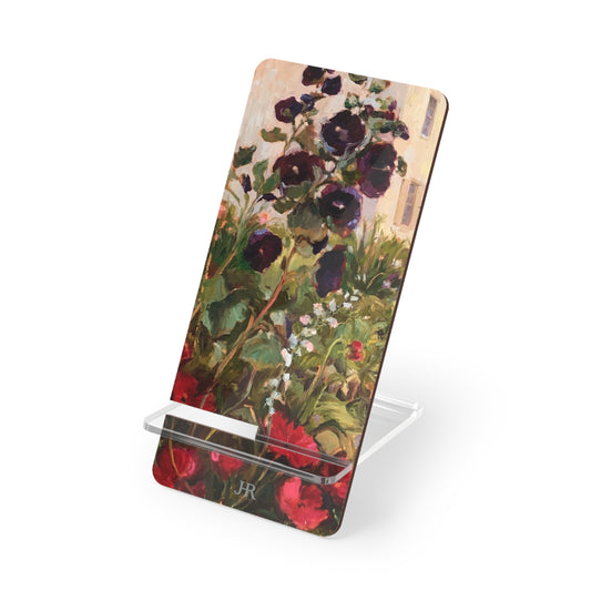 Hollyhock Poppy Phone Stand