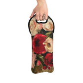 Floral Amour Wine Tote Bag