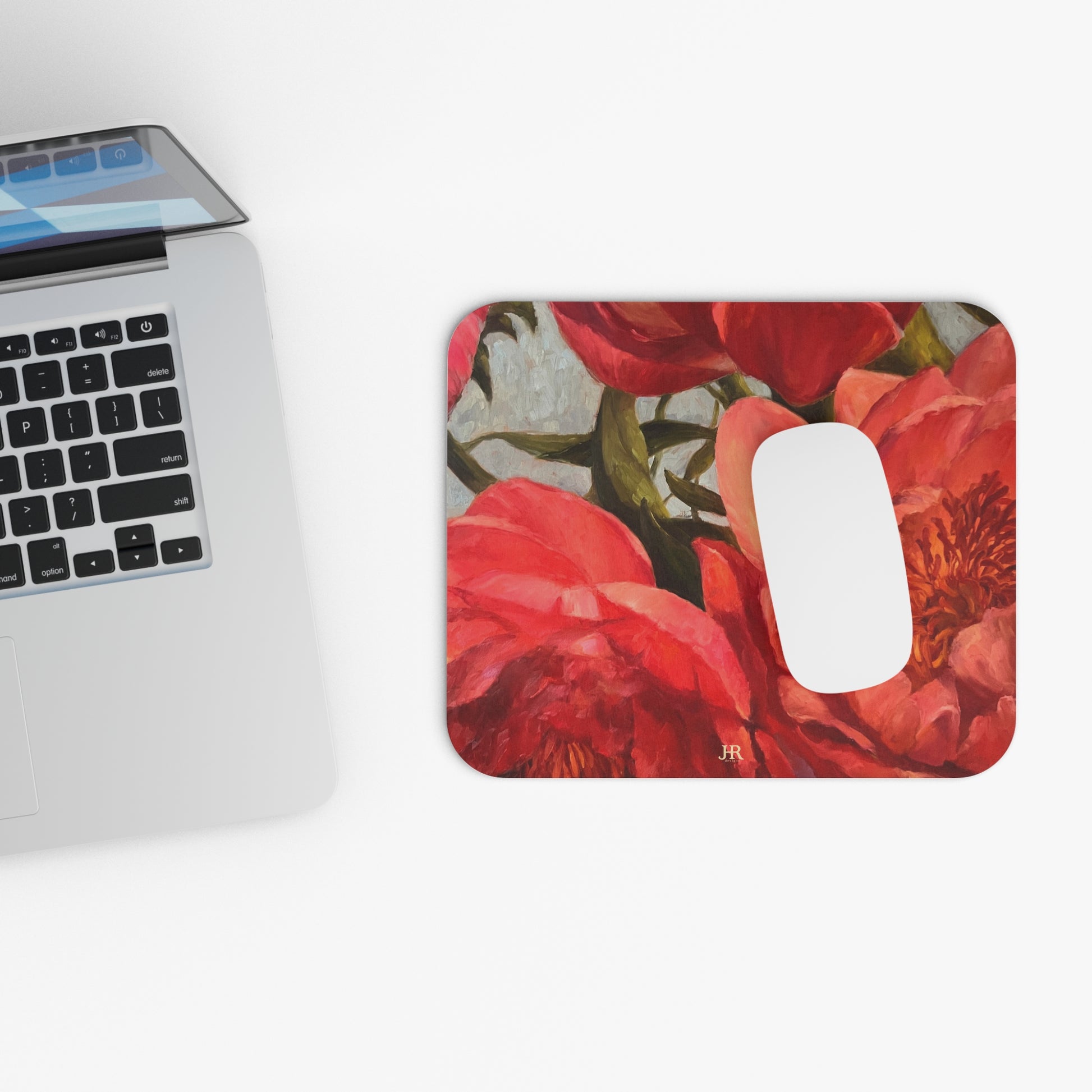 Red Peony Mouse Pad