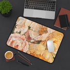 Yellow Peony Desk Mat