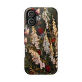Phone case with painting of foxglove flowers by Jennifer Hansen Rolli