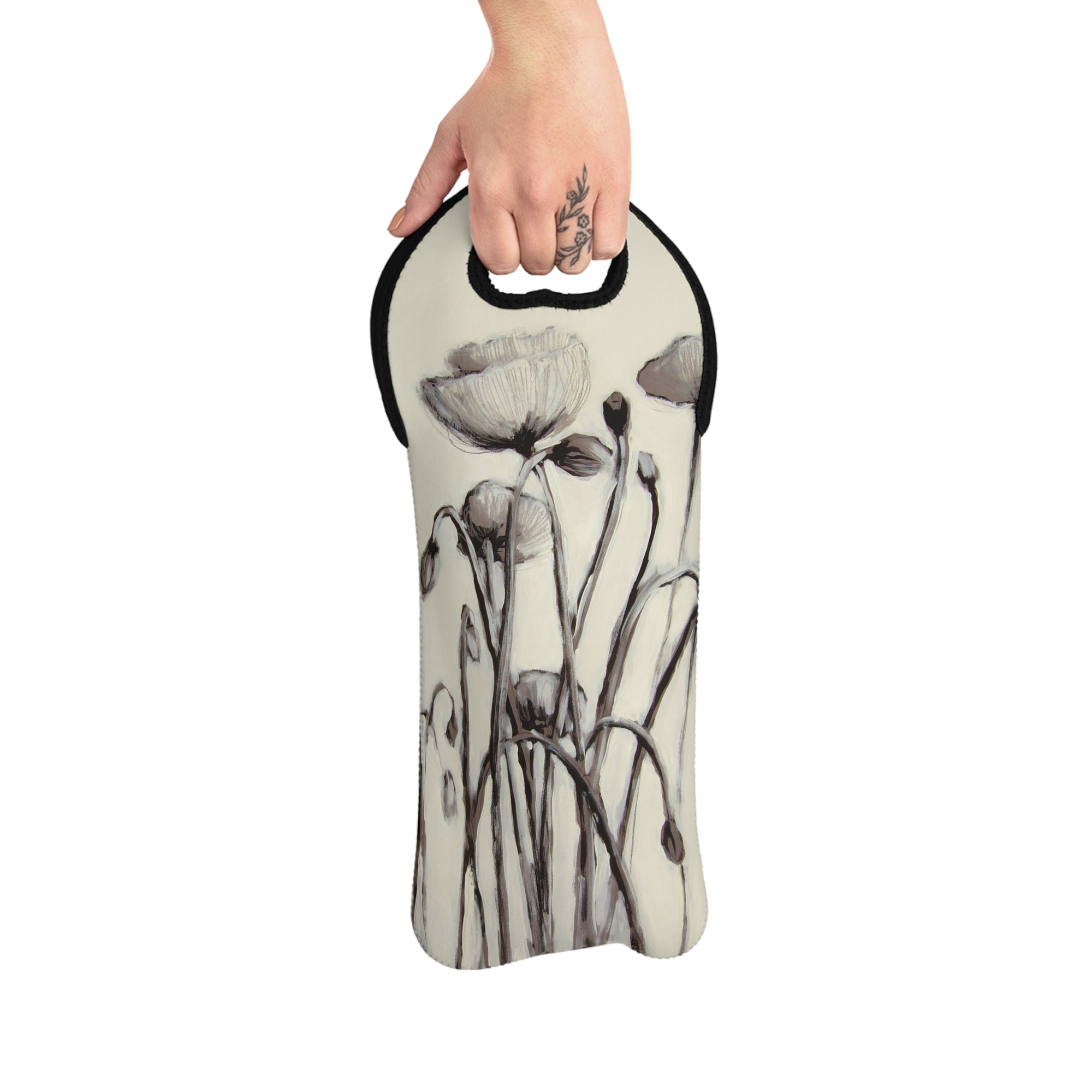 Poppy Field Wine Tote