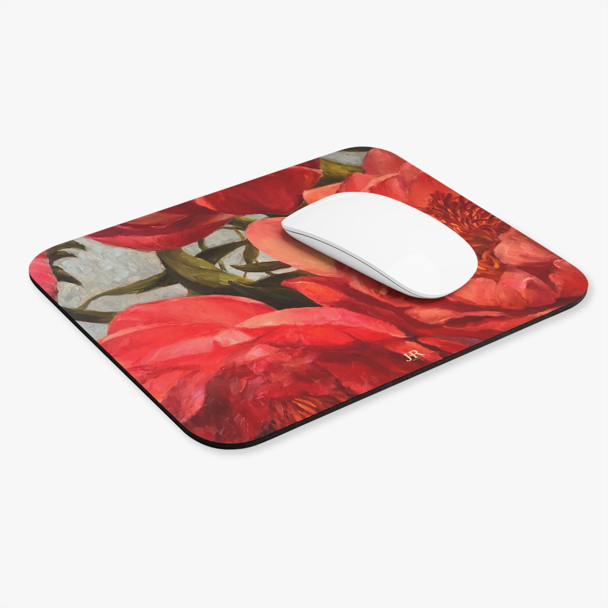 Red Peony Mouse Pad