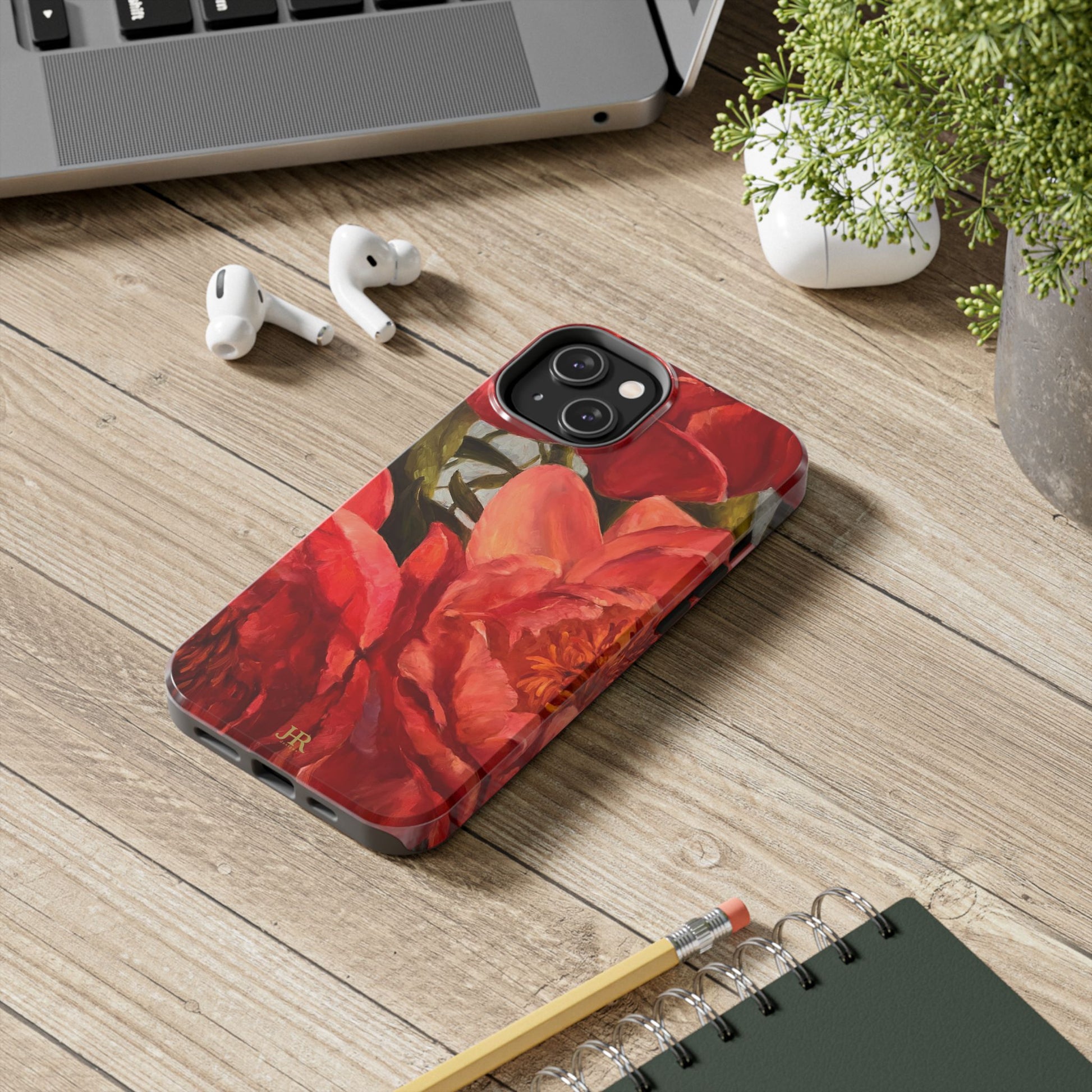 Red Peony Phone Case