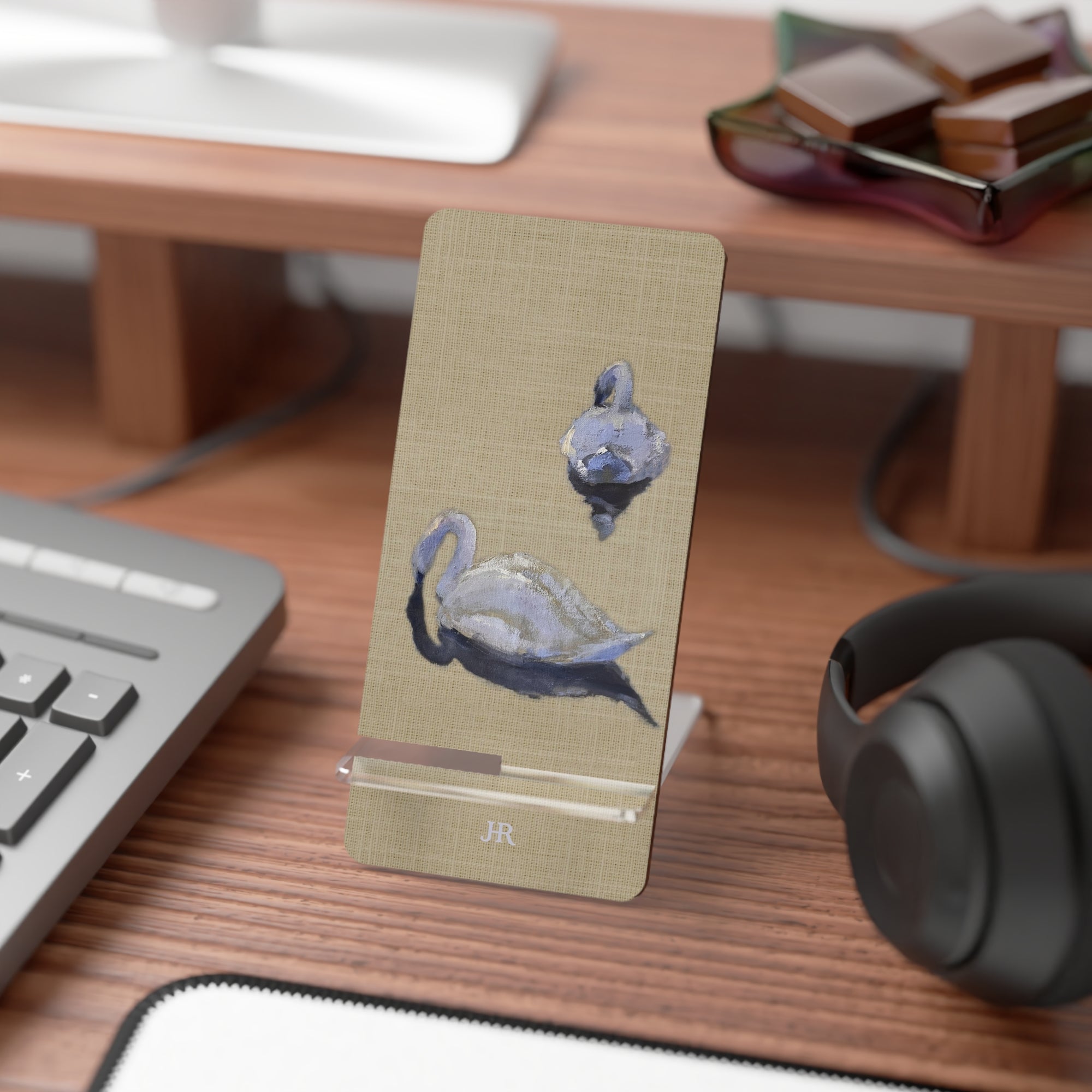 Blue Swan Phone Stand