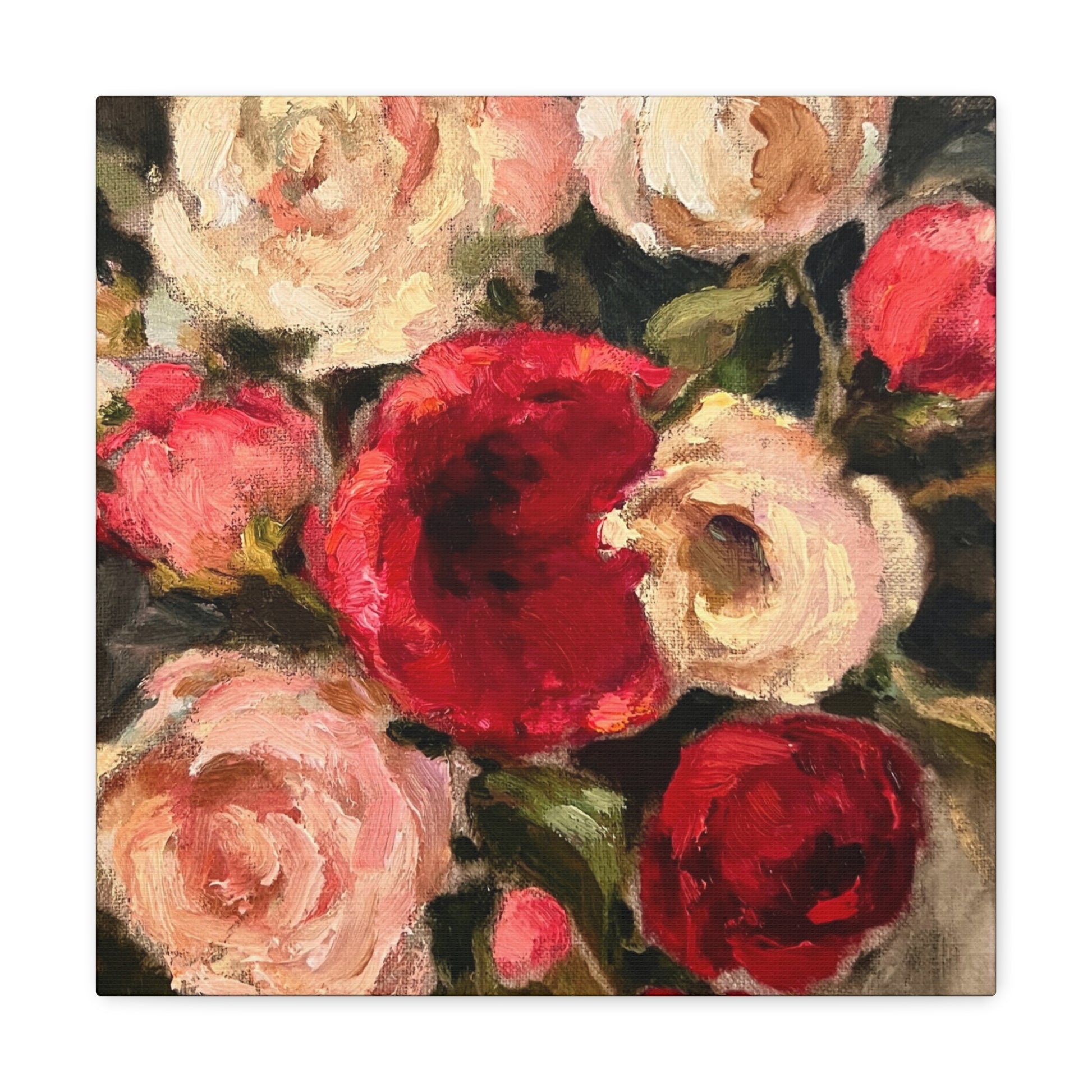 Floral Amour Gallery Wrapped Canvas Art Print