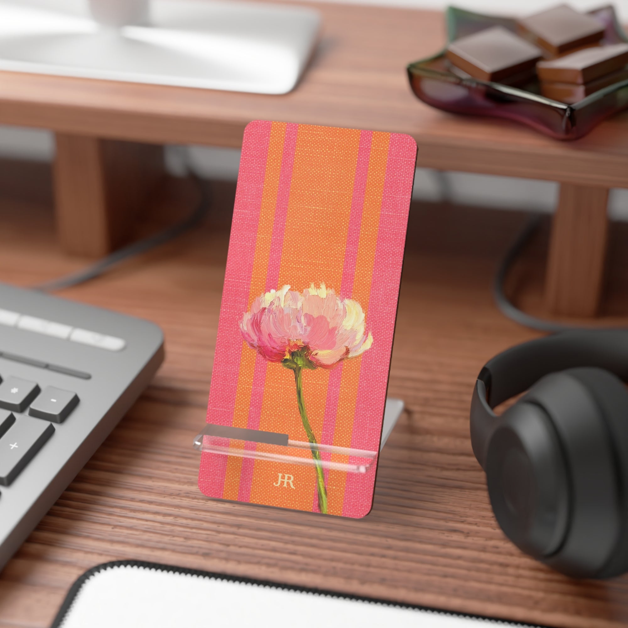 Sherbert Linen Phone Stand