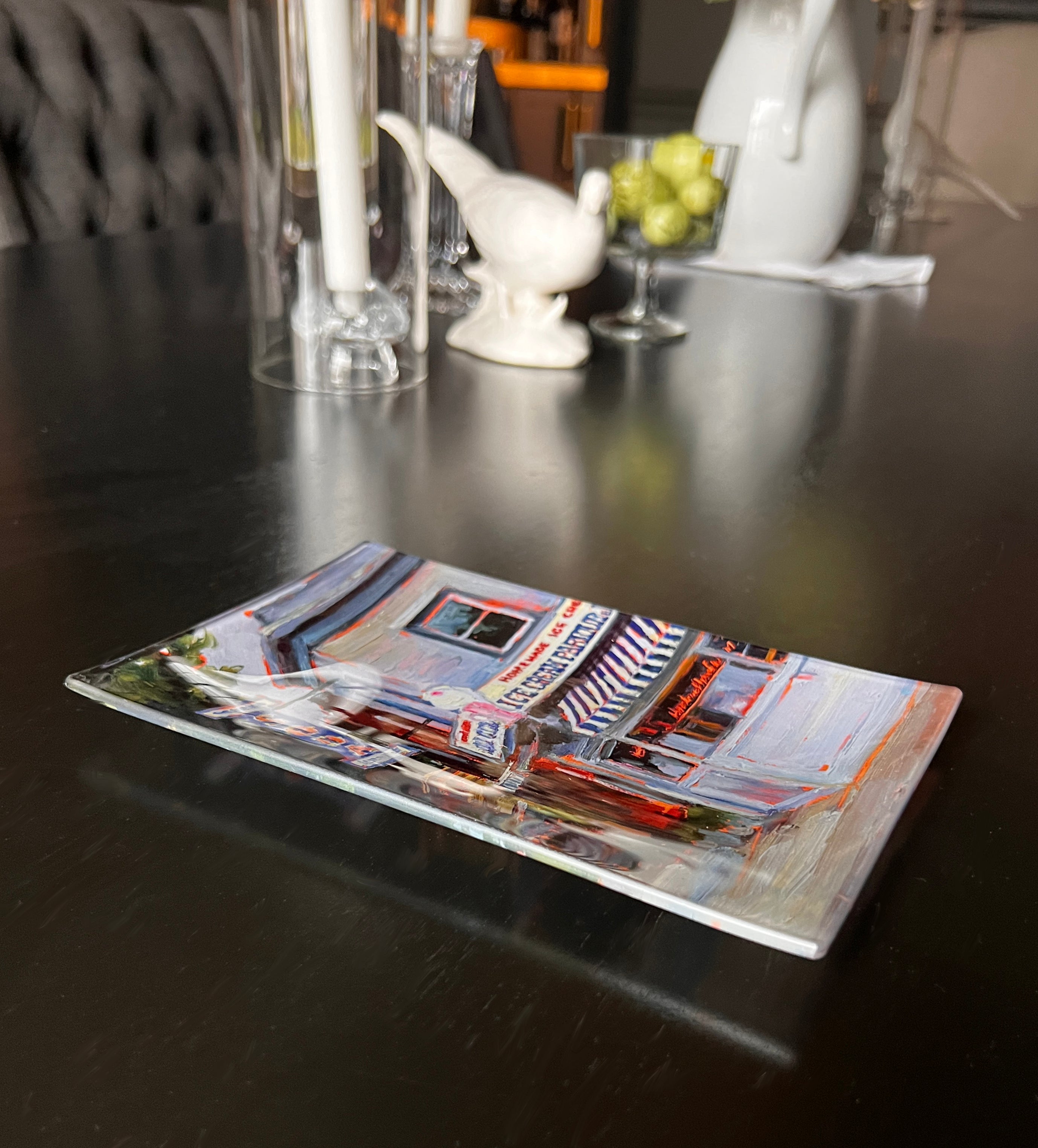 Candy Kitchen Glass Curio Tray