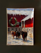 December Miracle Glass Curio Tray