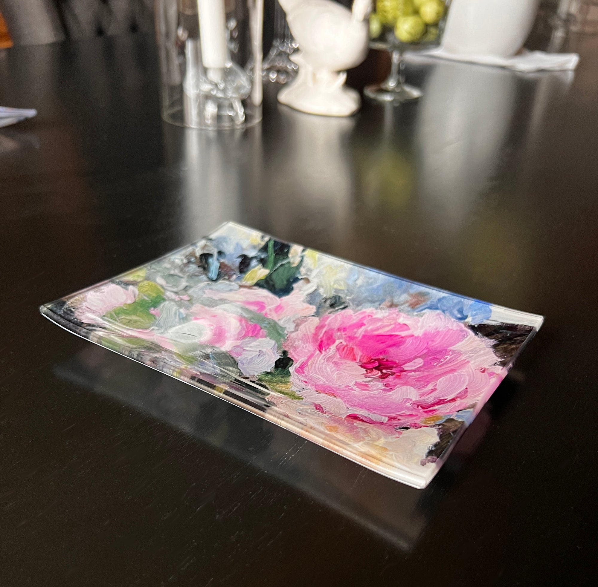 Garden Stars Glass Curio Tray