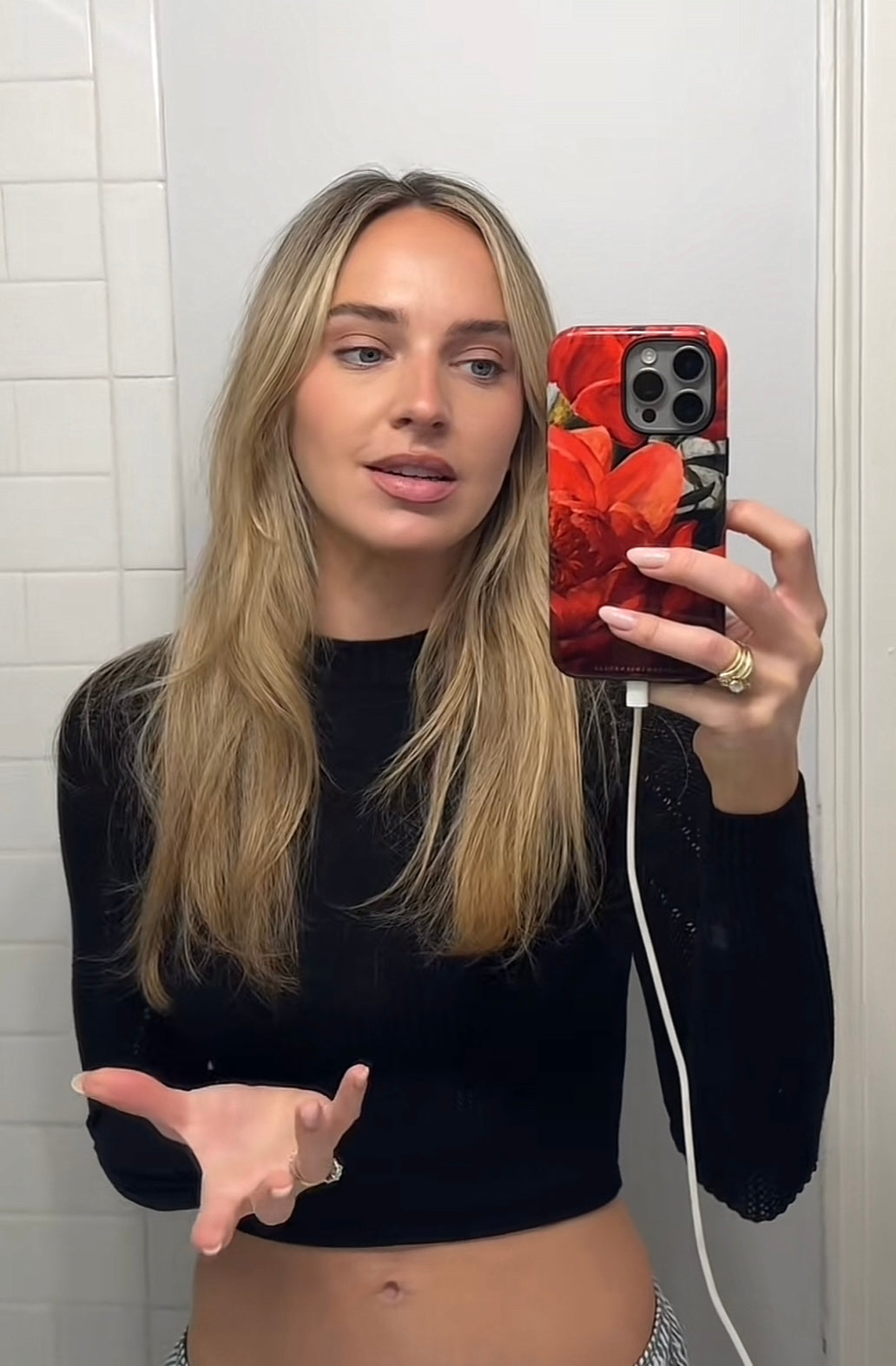 Red Peony Phone Case