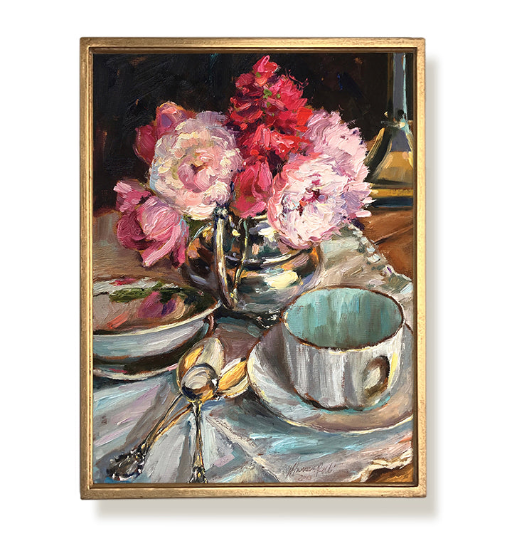 Peonies In Creamer