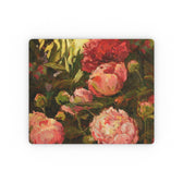 A mousepad featuring the pink peony artwork of artist Jennifer Hansen Rolli.