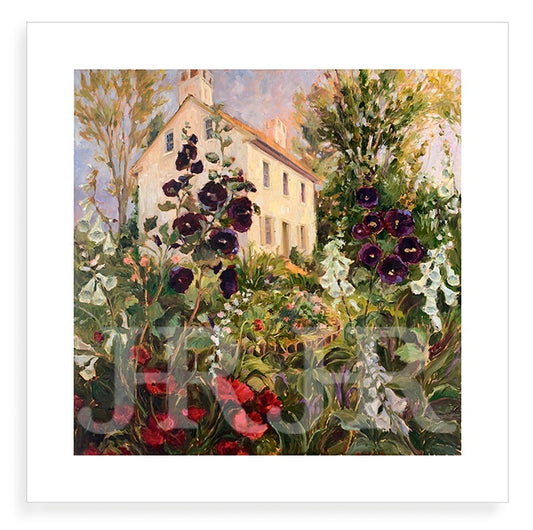 The River Garden framed oil painting print by Jennifer Hansen Rolli.