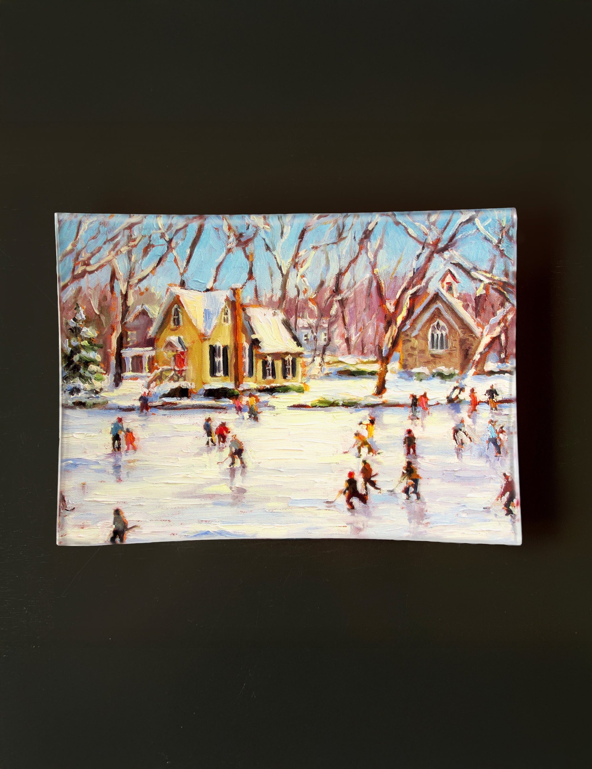 Skaters Glass Curio Tray