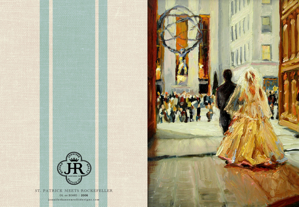 St. Patrick Meets Rockefeller Boxed Note Cards