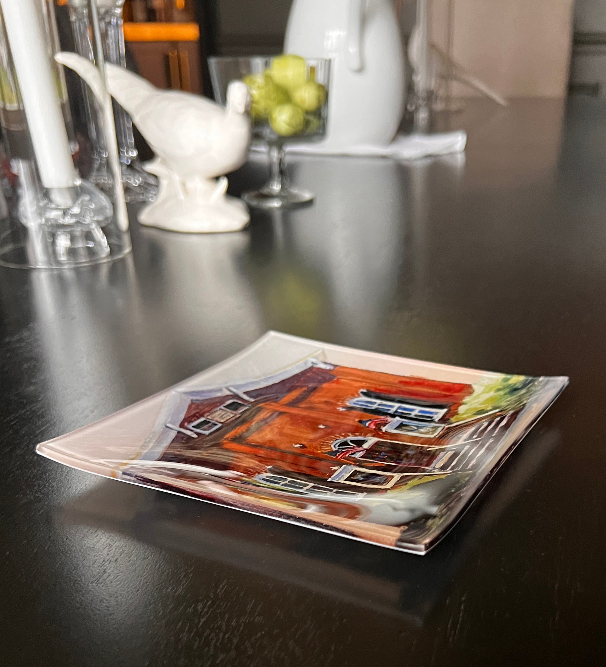 Newtown Theater Glass Curio Tray