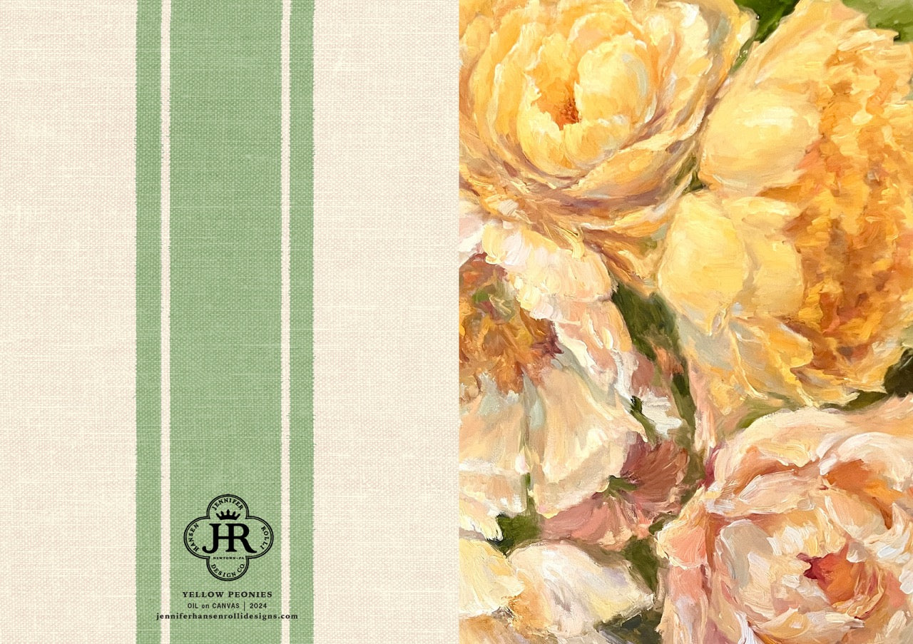Yellow Peonies Boxed Note Cards