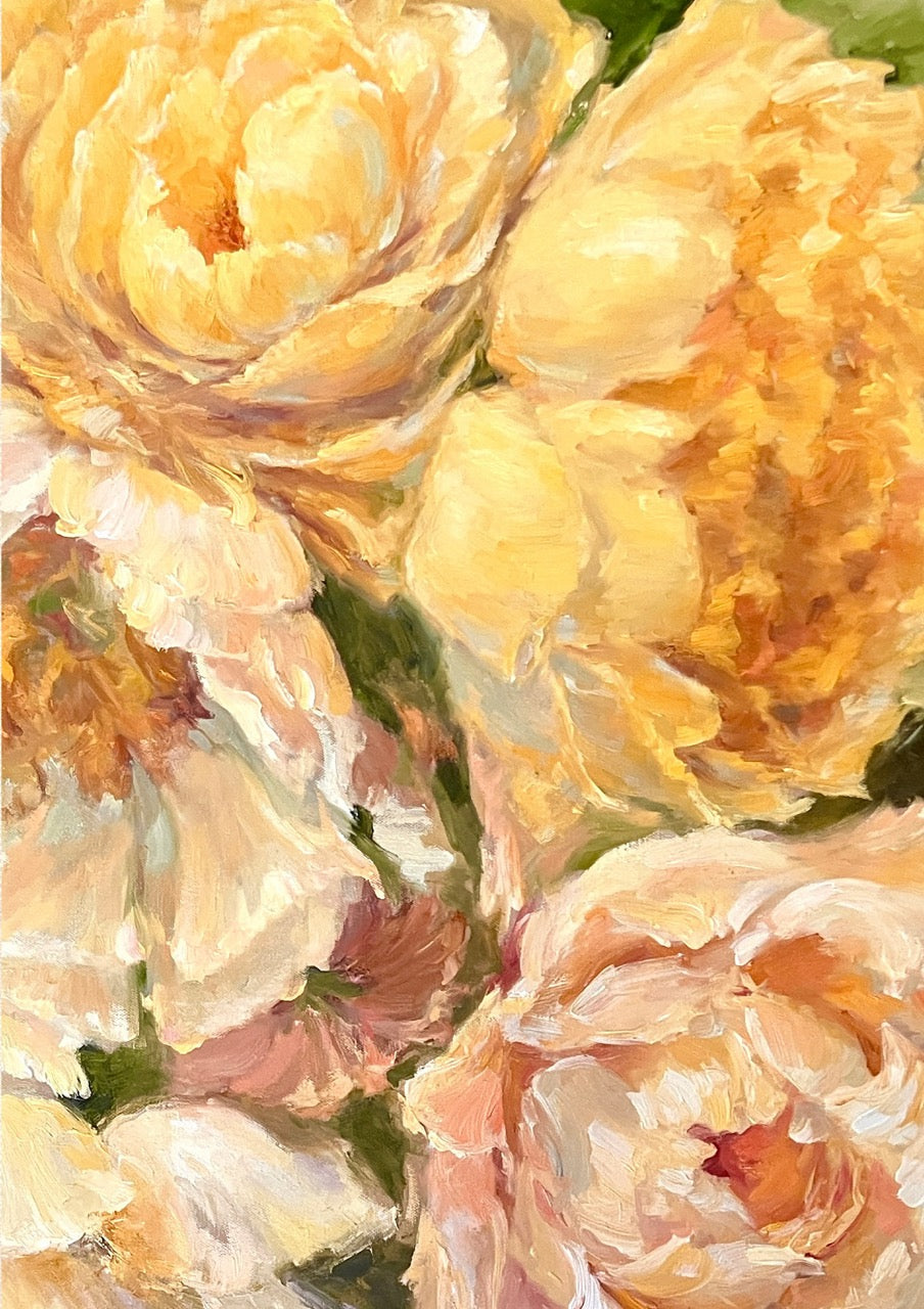 Yellow Peonies Boxed Note Cards