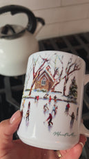 A video showing the details of Jennifer Hansen Rolli's Yardley PA Skaters mug.